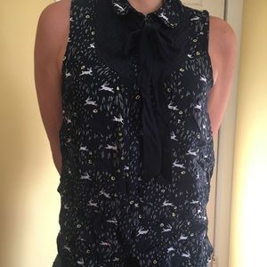 Disney Button up tank top, Size Small